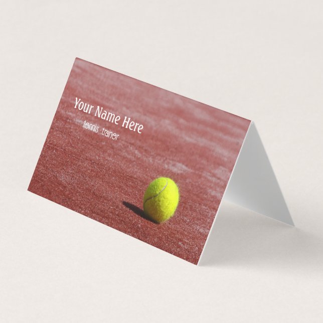 Tennis träniner visitkort (Framsida)