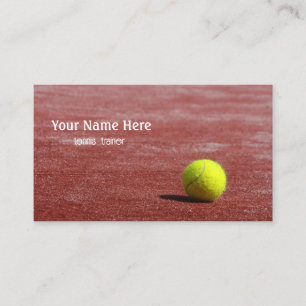 Tennis träniner visitkort
