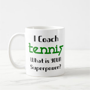 tennis tränkaffe mugg