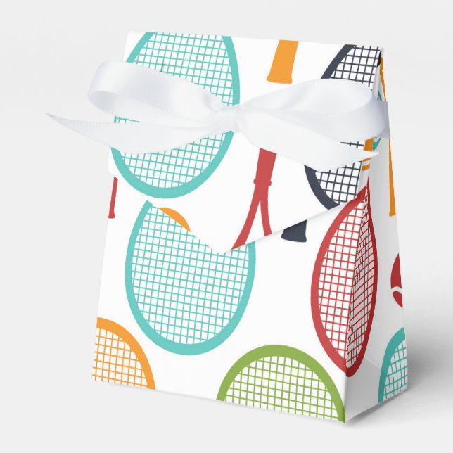 Tennis Treat Box för Tennis Party Dekoration Presentaskar (Framsidan Sidan)