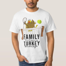Tennis Turkey Thanksgiving lustig tecknad söt