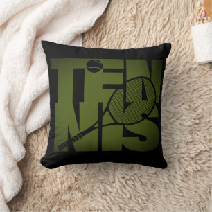 Tennis Typography Kudde