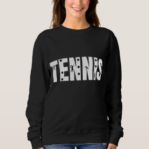 Tennis Typography Text Black & White Coola Modern T Shirt