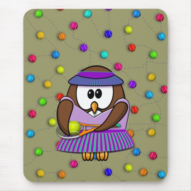 tennis uggla - flicka musmatta (Framsidan)