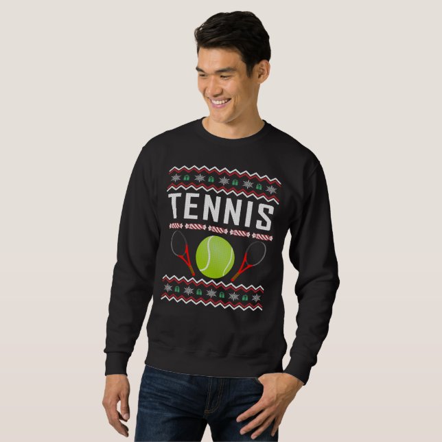Tennis Ugly jul Sweater Sweatshirt (Hel framsida)