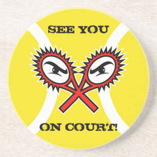 Tennis Underlägg med lustig slogan som säger tex