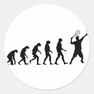 Tennis utveckling runt klistermärke