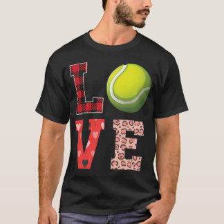 Tennis Valentines day Tennis Player Kärlek T Shirt