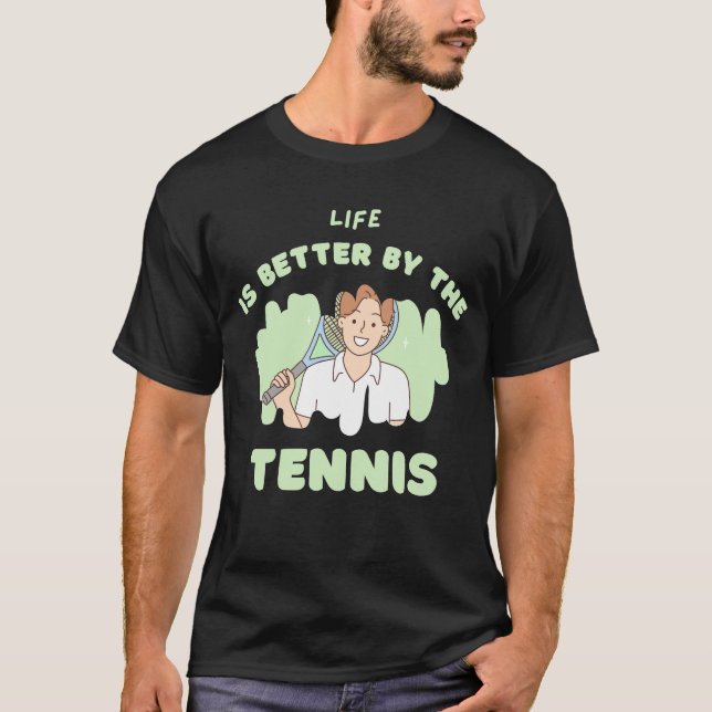 Tennis vibes design T-Shirt (Framsida)