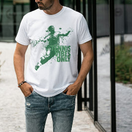 Tennis Vibes Only Retro Grunge Splatter Sport T Shirt