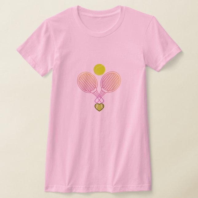 "Tennis Vibes" Rackethandledesign T-Shirt – Simple (Laydown)