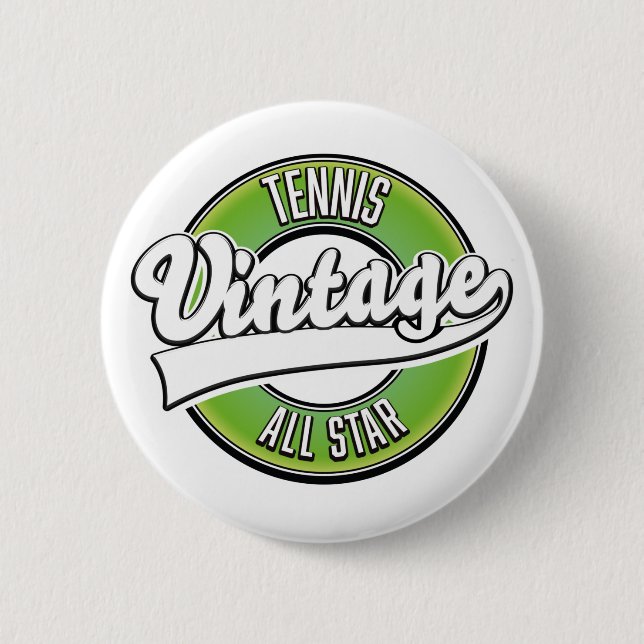 Tennis Vintage All star logotyp Knapp (Framsida)