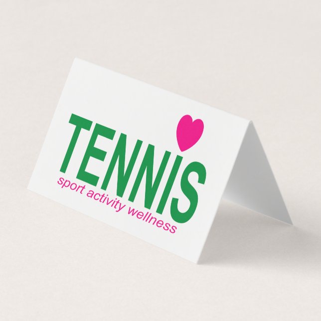 Tennis Visitkort (Framsida)