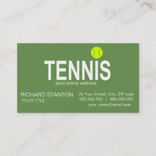 Tennis Visitkort