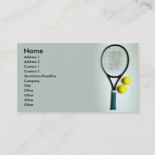 Tennis Visitkort