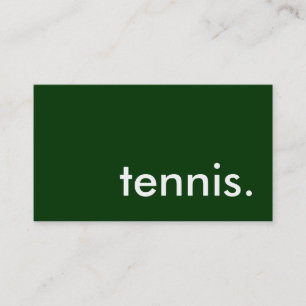 tennis. visitkort