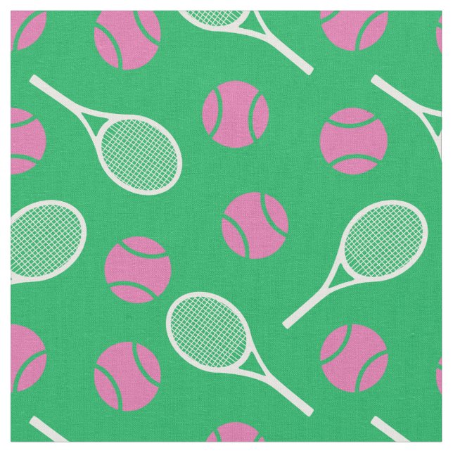 Tennis: Vita racketar - anpassade! Tyg (Närbild)