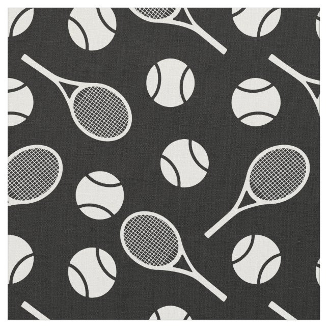 Tennis: Vita racketar - anpassade! Tyg (Närbild)
