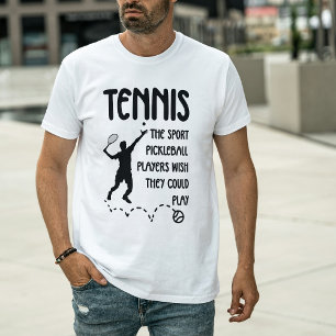 Tennis vs Pickleball Humor – Rolig Tennisspelare T Shirt