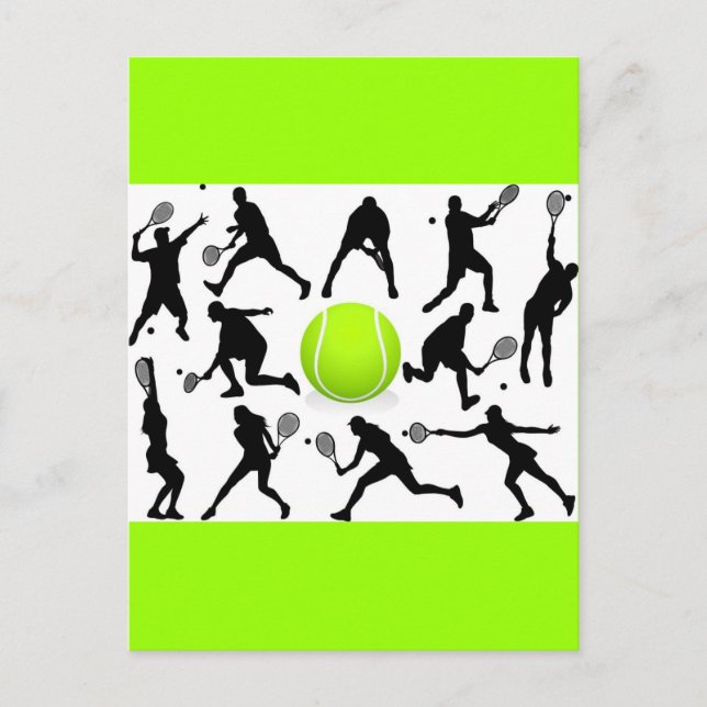tennis vykort (Framsida)