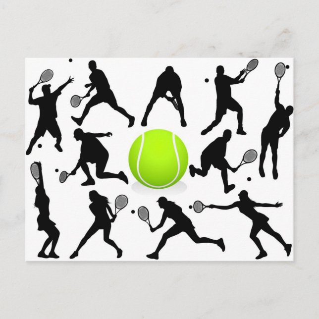 tennis vykort (Framsida)