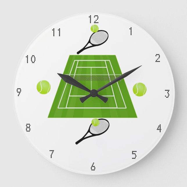 Tennis Wallclock Stor Klocka (Framsida)