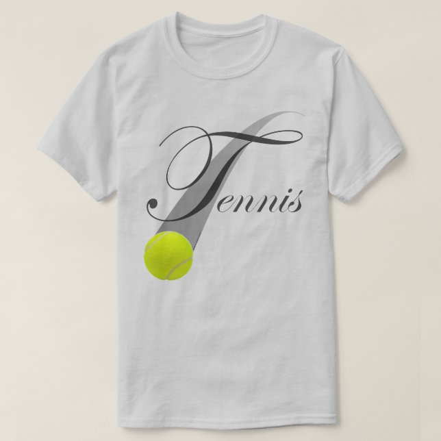Tennis With Tennis Boll T Shirt (Design framsida)