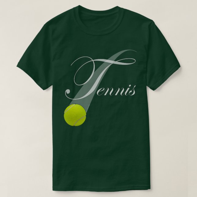 Tennis With Tennis Boll T Shirt (Design framsida)