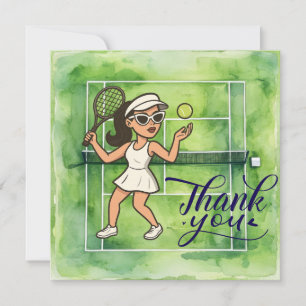 Tennis Woman Player spelar tennis Tack Kort