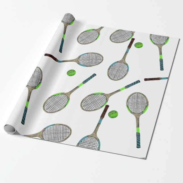 Tennis Wrapping papper Presentpapper (Utrullad)