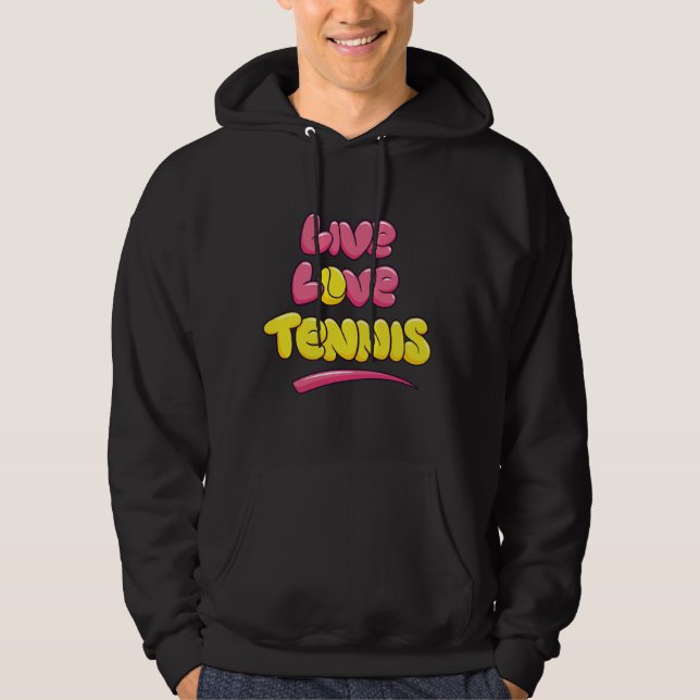 Tennisälskare som säger hoodie (Framsida)