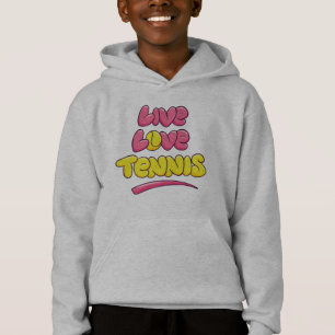Tennisälskare som säger t shirt