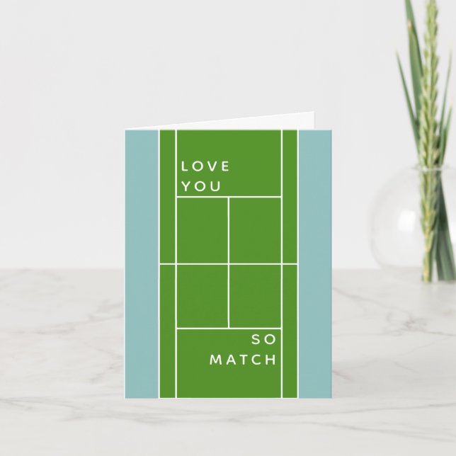 Tennisälskarkort Kort (Framsida)
