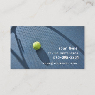 Tennisanvisning Visitkort
