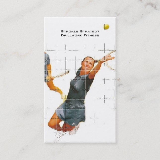 Tennisanvisning Visitkort (Framsida)