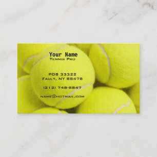 Tennisanvisning Visitkort