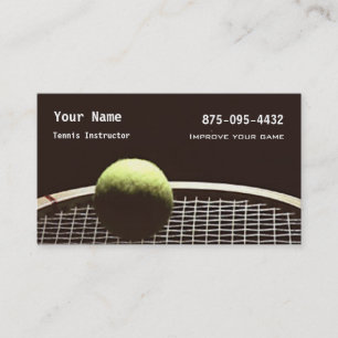 Tennisanvisning Visitkort