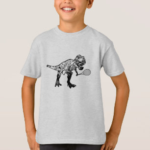 Tennisaurus Rex lurar dinosauren T-rex som leker T Shirt