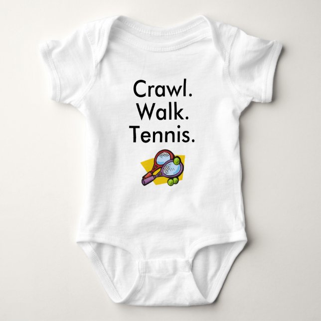 Tennisbabybodysuit T Shirt (Framsida)