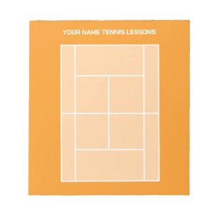 Tennisbana layout anteckningsblock för spelande tr