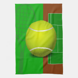 Tennisbana och Racquets Kökshandduk