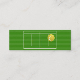 Tennisbana & tennisboll mini visitkort