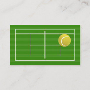 Tennisbana & tennisboll visitkort