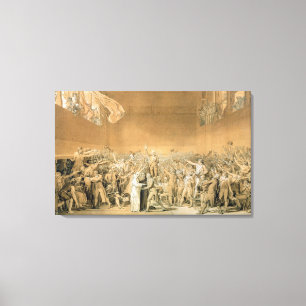 Tennisbanaeden, 20th Juni 1789, 1791 2 Canvastryck