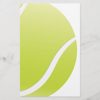 tennisboll brevpapper