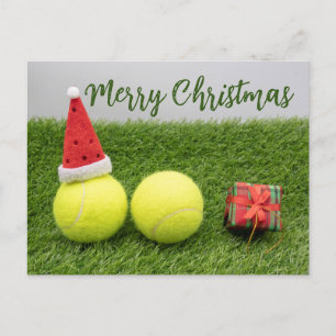 Tennisboll God Jul Högtid Vykort
