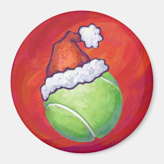 Tennisboll jul magnet (Framsidan)