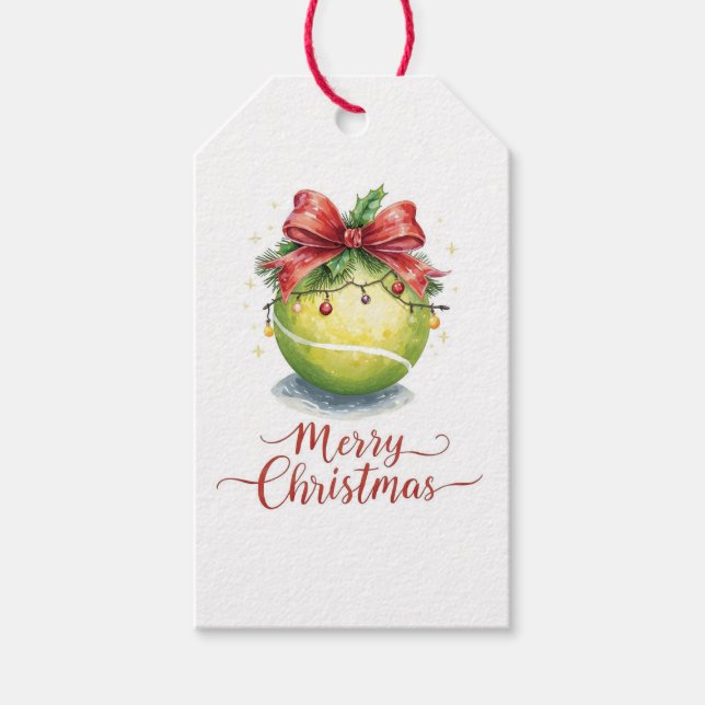 Tennisboll jul  presentetikett (Framsidan)