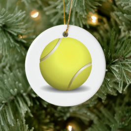 Tennisboll julgransprydnad keramik
