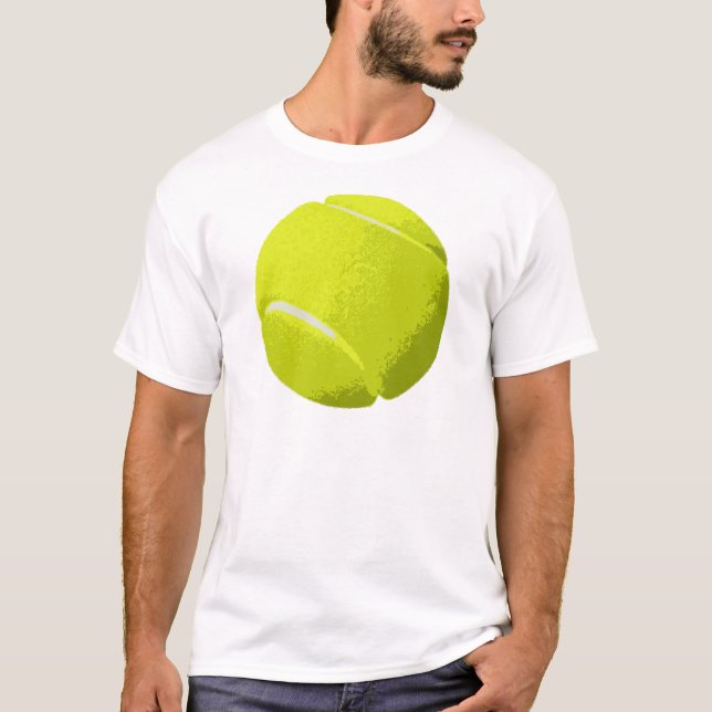 Tennisboll konstnärlig US öppnar Wimbleton T Shirt (Framsida)